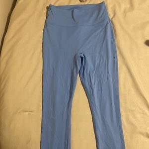 light blue high waisted leggings